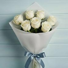 Букет 7 Белых роз Эдлесс Лав в Инатьевский