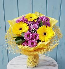 Букет цветов из:  Хризантемы и Герберы в Инатьевский