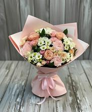 Букет цветов из:  Гвоздики, Розы и Хризантемы в Инатьевский