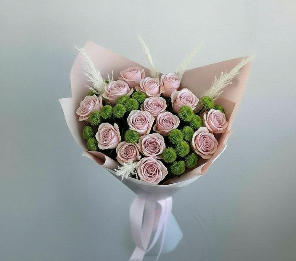 Букет цветов из: Розы и Хризантемы в Инатьевский