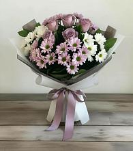 Букет цветов из:  Хризантемы и Розы в Инатьевский