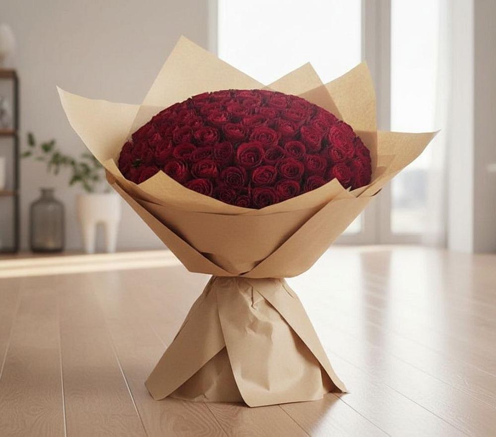 Букет 101 Красная роза в Инатьевский