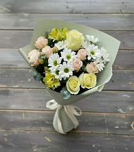 Букет цветов из:  Альстромерии, Розы и Хризантемы в Инатьевский