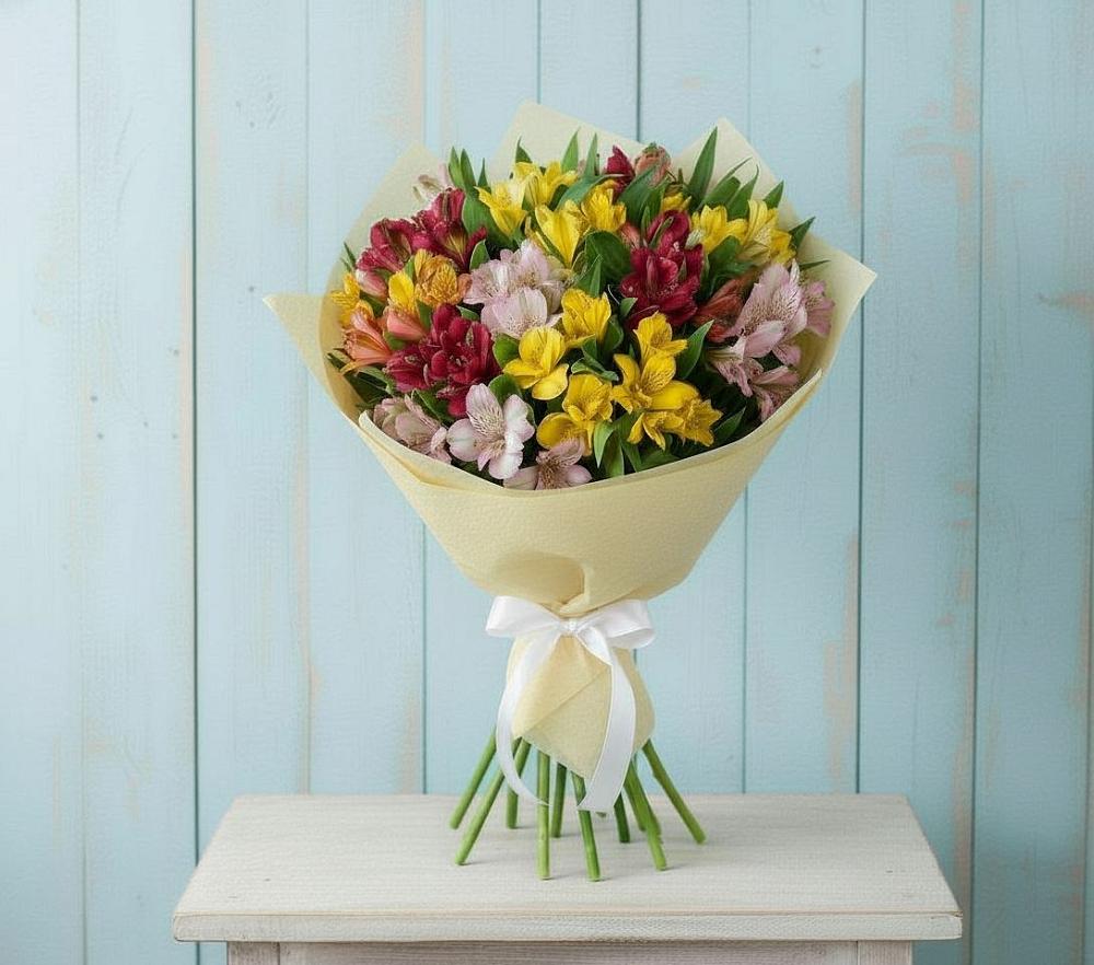 Букет цветов из: Альстромерии в Инатьевский